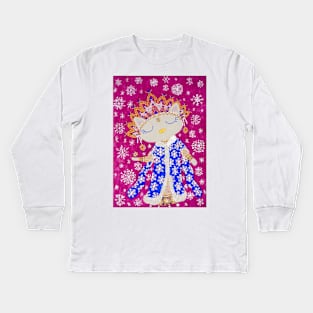 Snegurochka Kitty Kids Long Sleeve T-Shirt